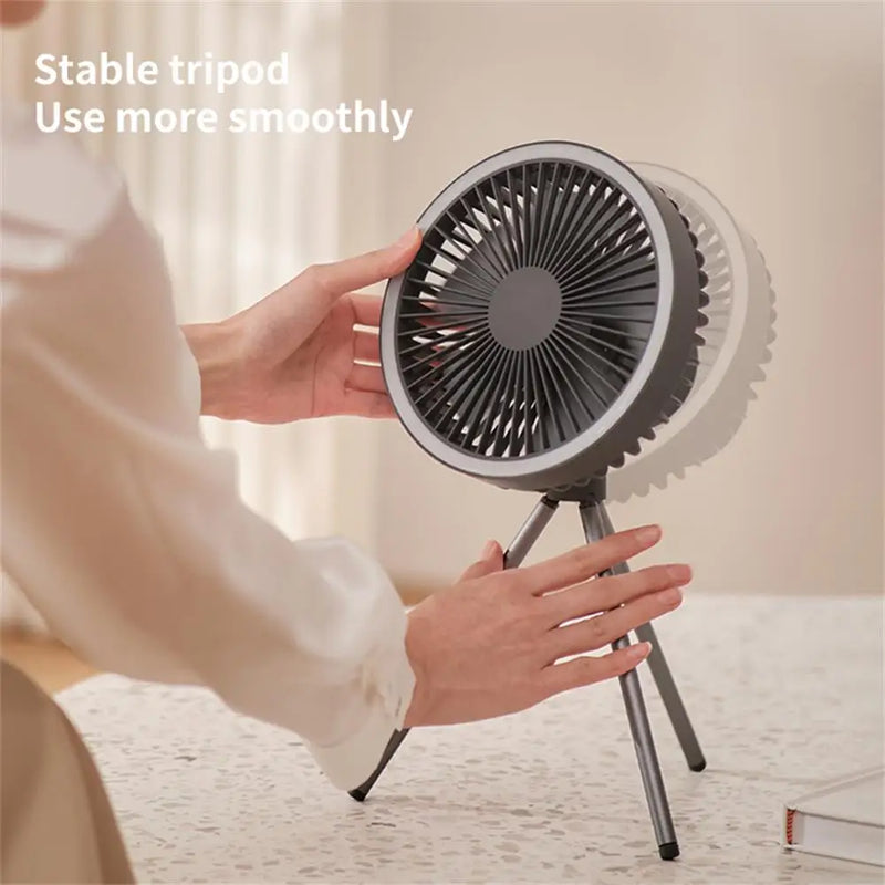 Portable Breeze+ Fan – Foldable Design with Extended Runtime