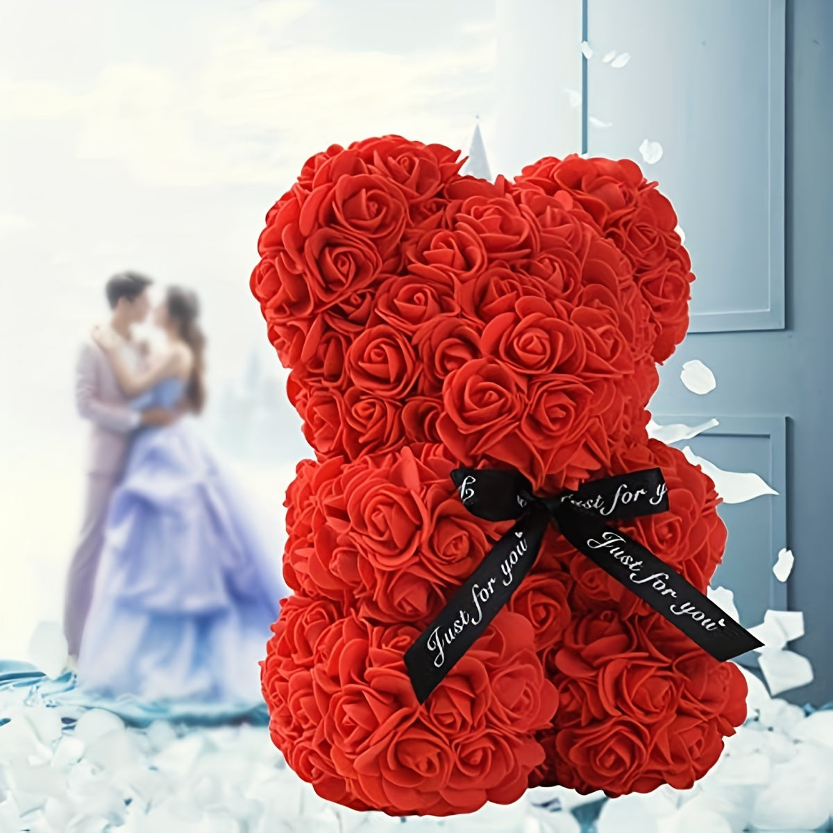 Luxury Rose Bear for Valentine's Day - A Cute and Romantic Gift for Your Loved One