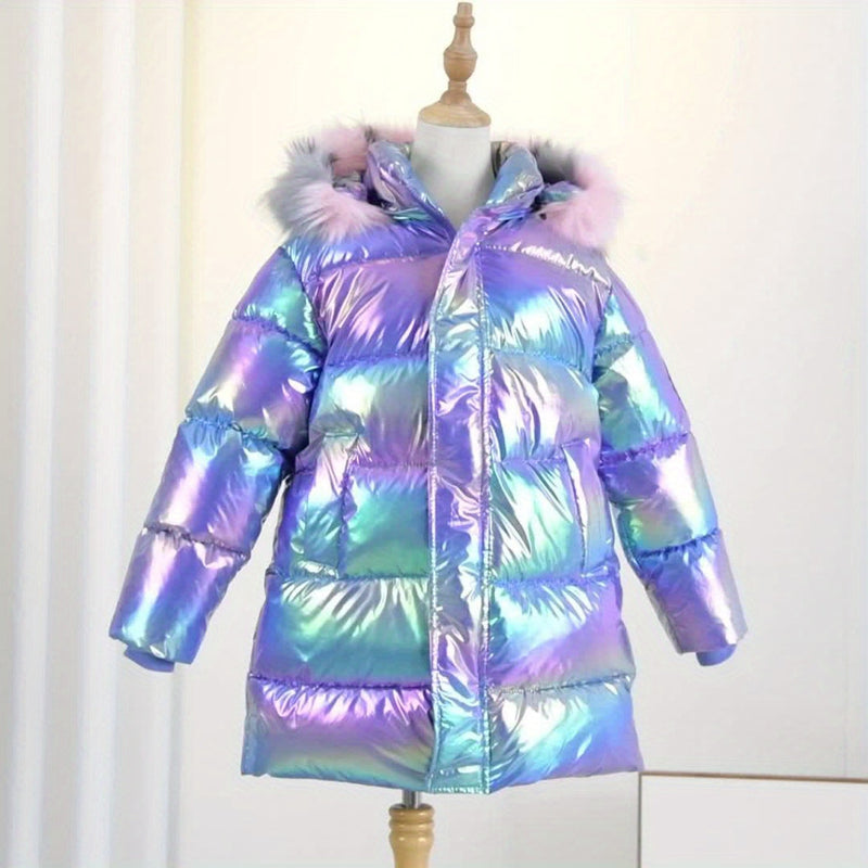 Ivy Shiny Winter Jacket for Children - Trendy and Warm for Cold Days