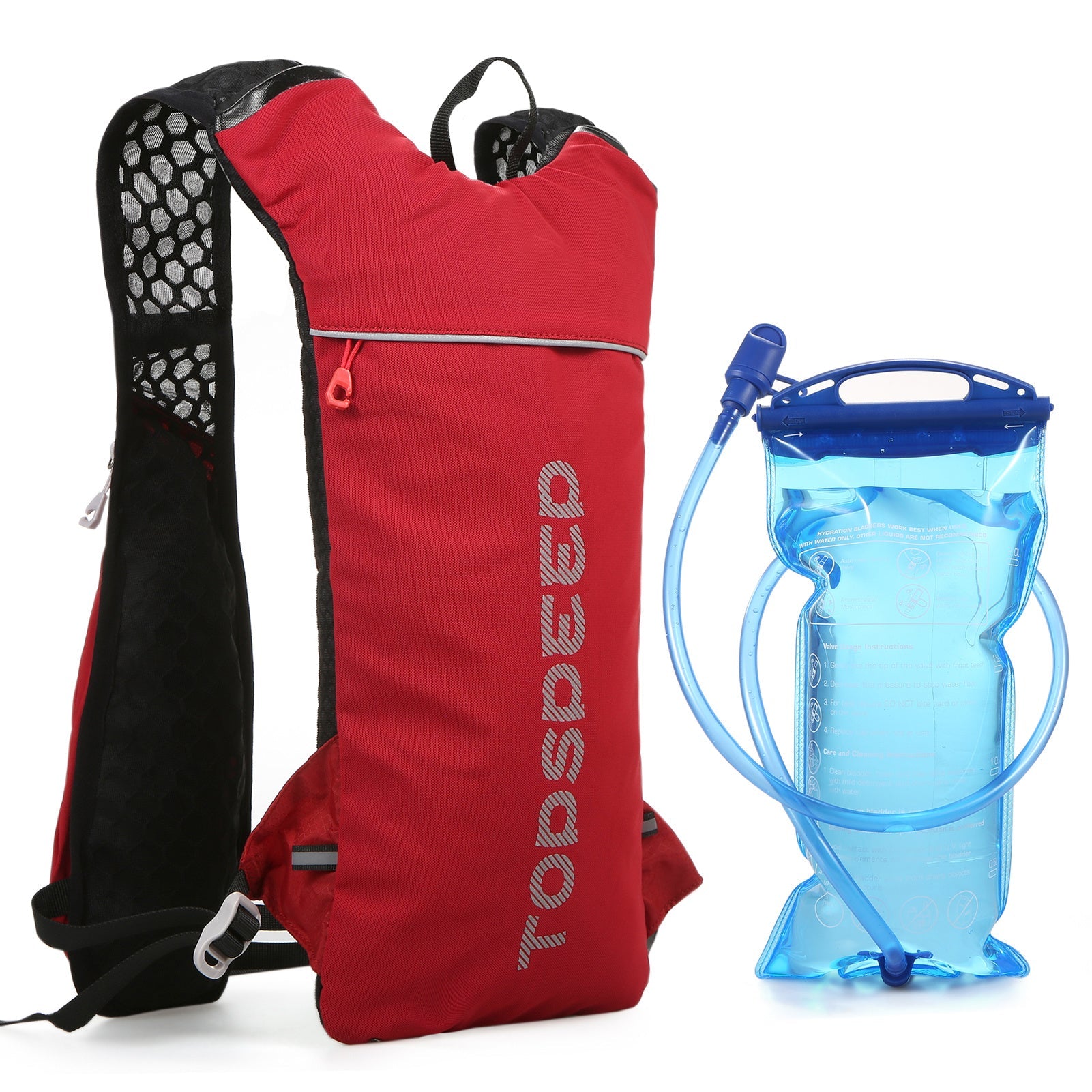 HydroPack Lightweight Hydration Backpack - 2L Water Reservoir for Running, Biking & Hiking