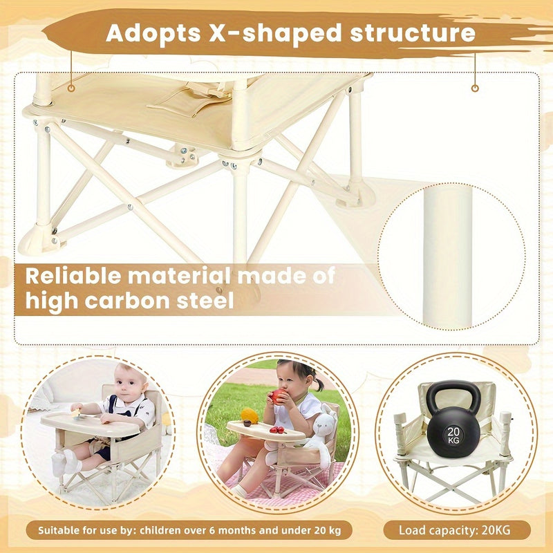 Portable Folding Baby High Chair – Lightweight & Compact Design