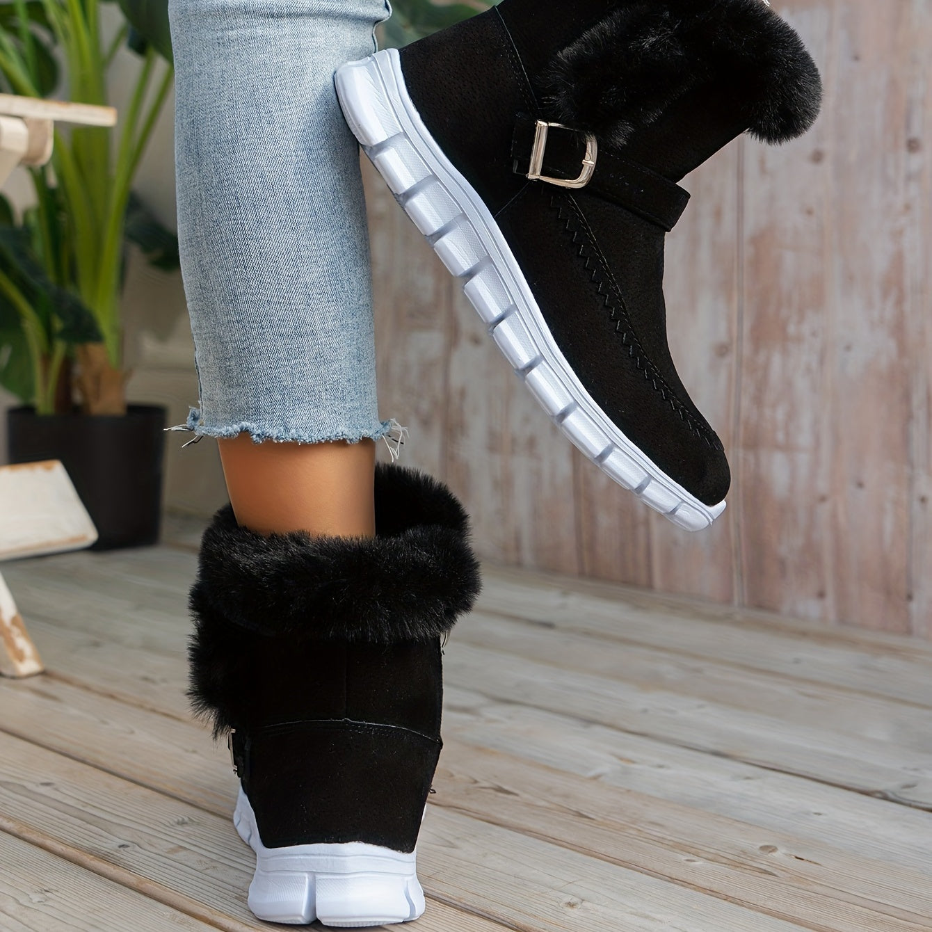 Warm Velvet Snow Boots for Women - Comfortable and Stylish