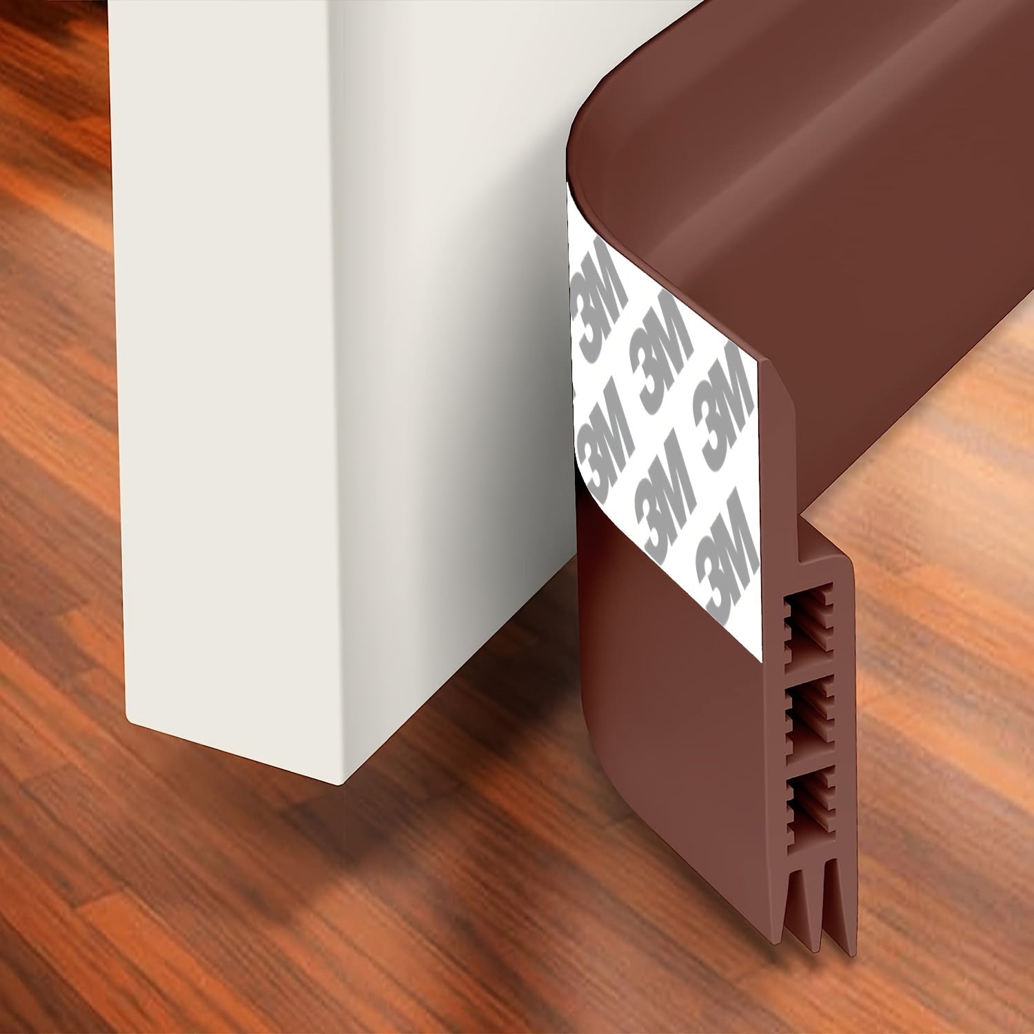Draft Stopper for Door - Silicone Door Sweep with Strong Adhesive and Sound Insulation