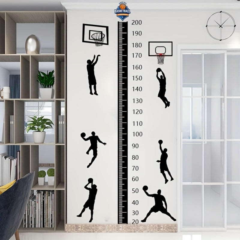Animal Growth Chart Wall Stickers - Playful Measurement for Kids