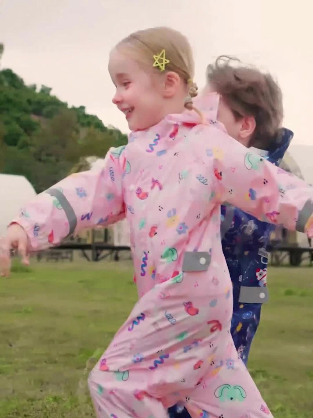 Cheerful Waterproof Rain Overall for Children – Breathable and Comfortable for Outdoor Activities