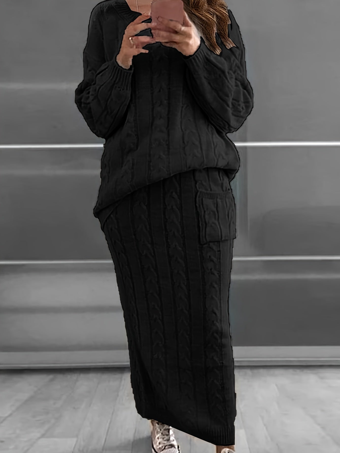 Luna Plus-Size Sweater Set - Comfortable and Stylish for Fall & Winter