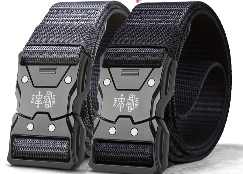 Unisex Tactical Nylon Belt – Sturdy, Breathable, and Versatile