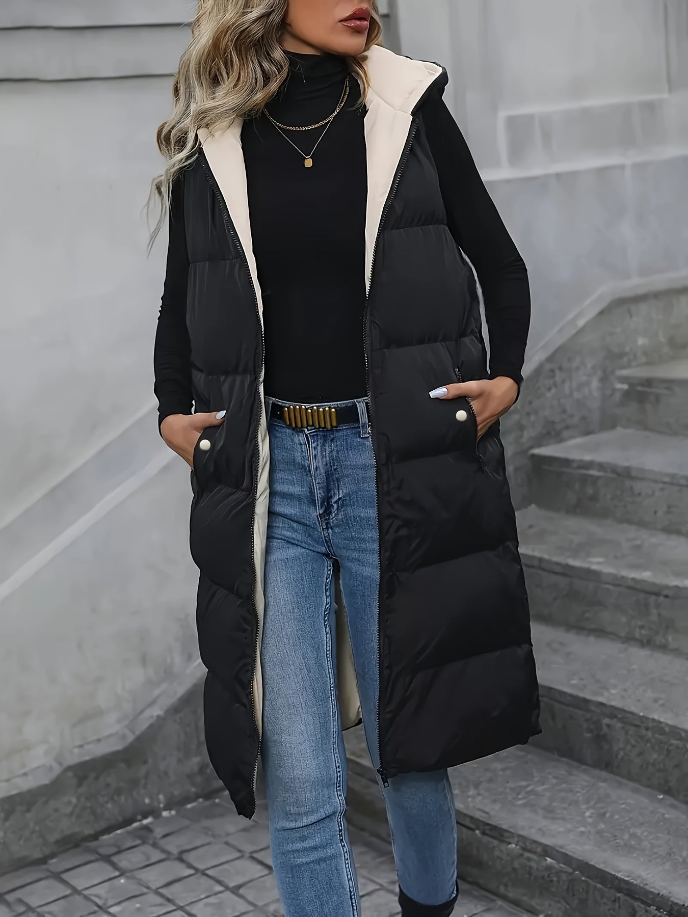 Eva Puffy Vest - Stylish and Warm for Women in Autumn and Winter
