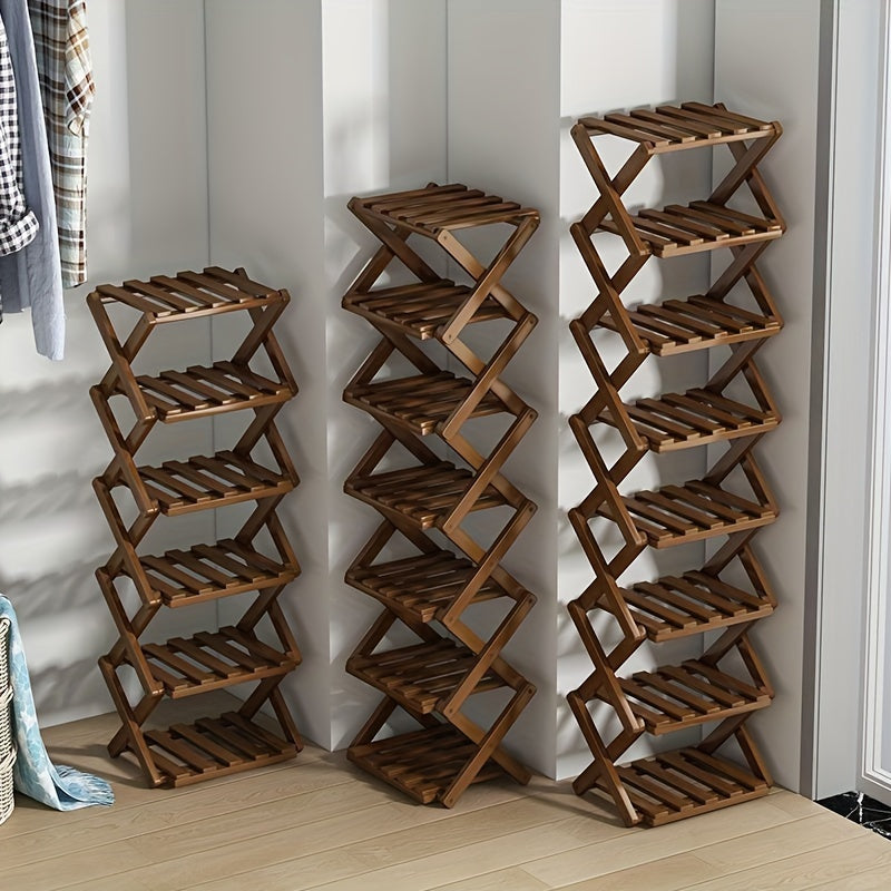 Smart Bamboo Shoe Rack – Compact and Practical for Any Entryway