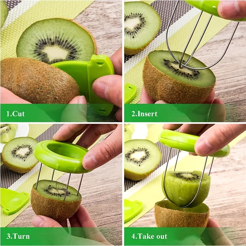 Clever Kiwi Slicer - For Easy and Quick Fruit Cutting