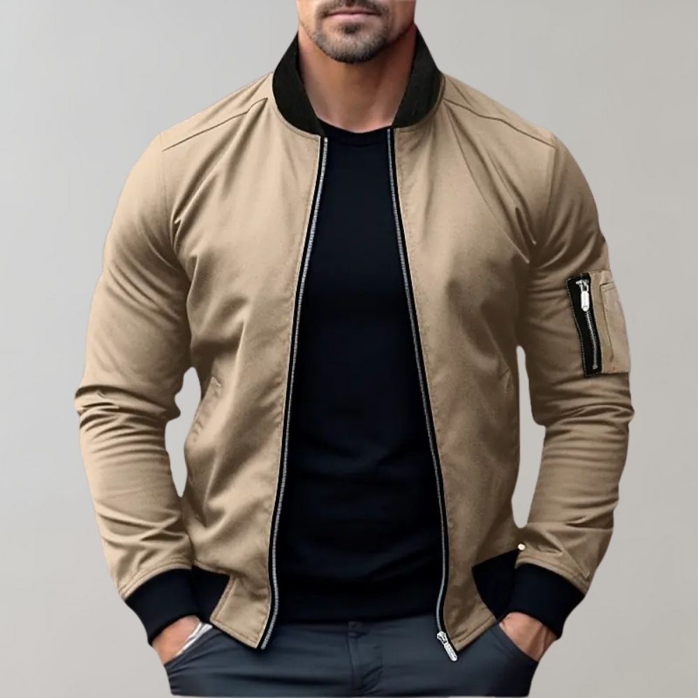 Lightweight Men’s Bomber Jacket – Breathable and Stylish Spring Wear