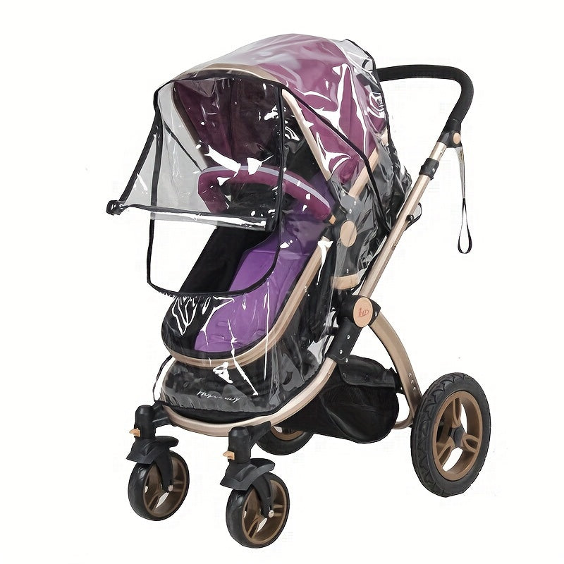 Transparent Stroller Rain Cover - For Weather-Resistant Protection