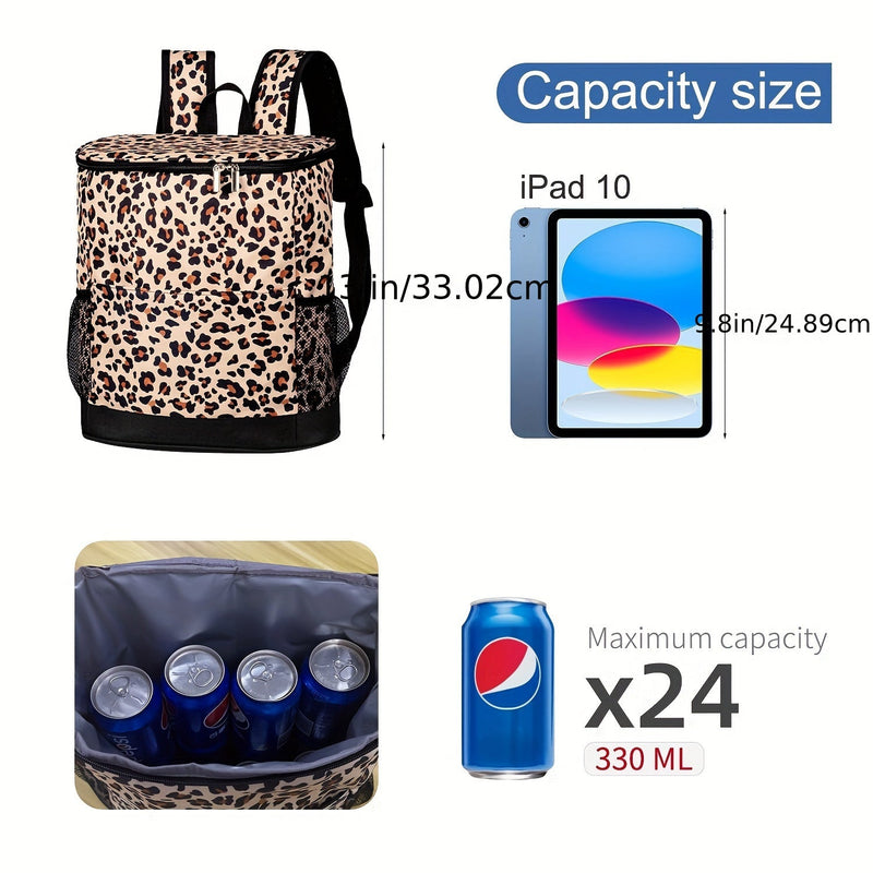 Cooler Backpack for 24 Cans – Ideal for Beach, Camping, and Picnics