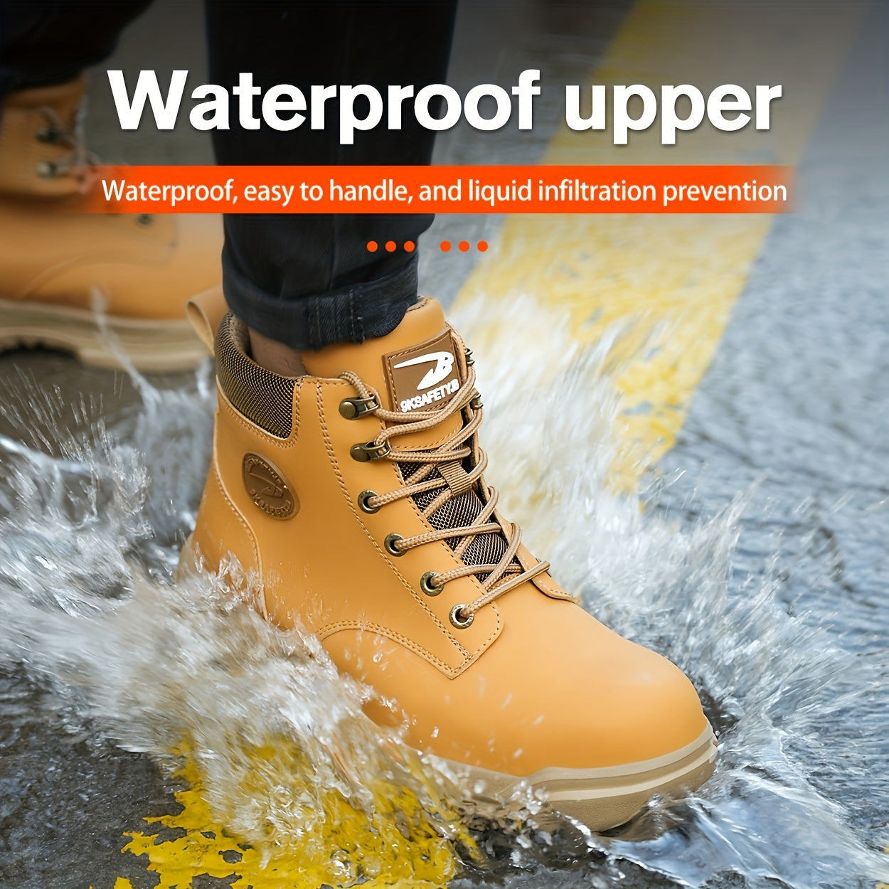 Robust Safety Work Boots with Steel Toes – Durable and Comfortable for Work and Industry