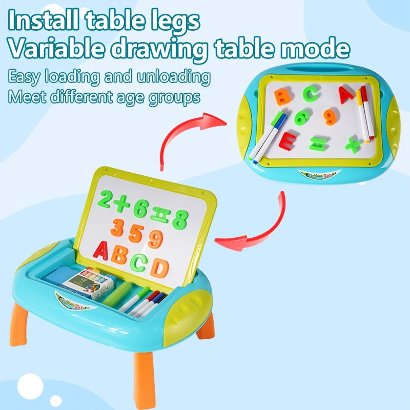 Educational Drawing Board for Kids – Double-Sided with Magnetic Numbers and Letters for Creative Learning