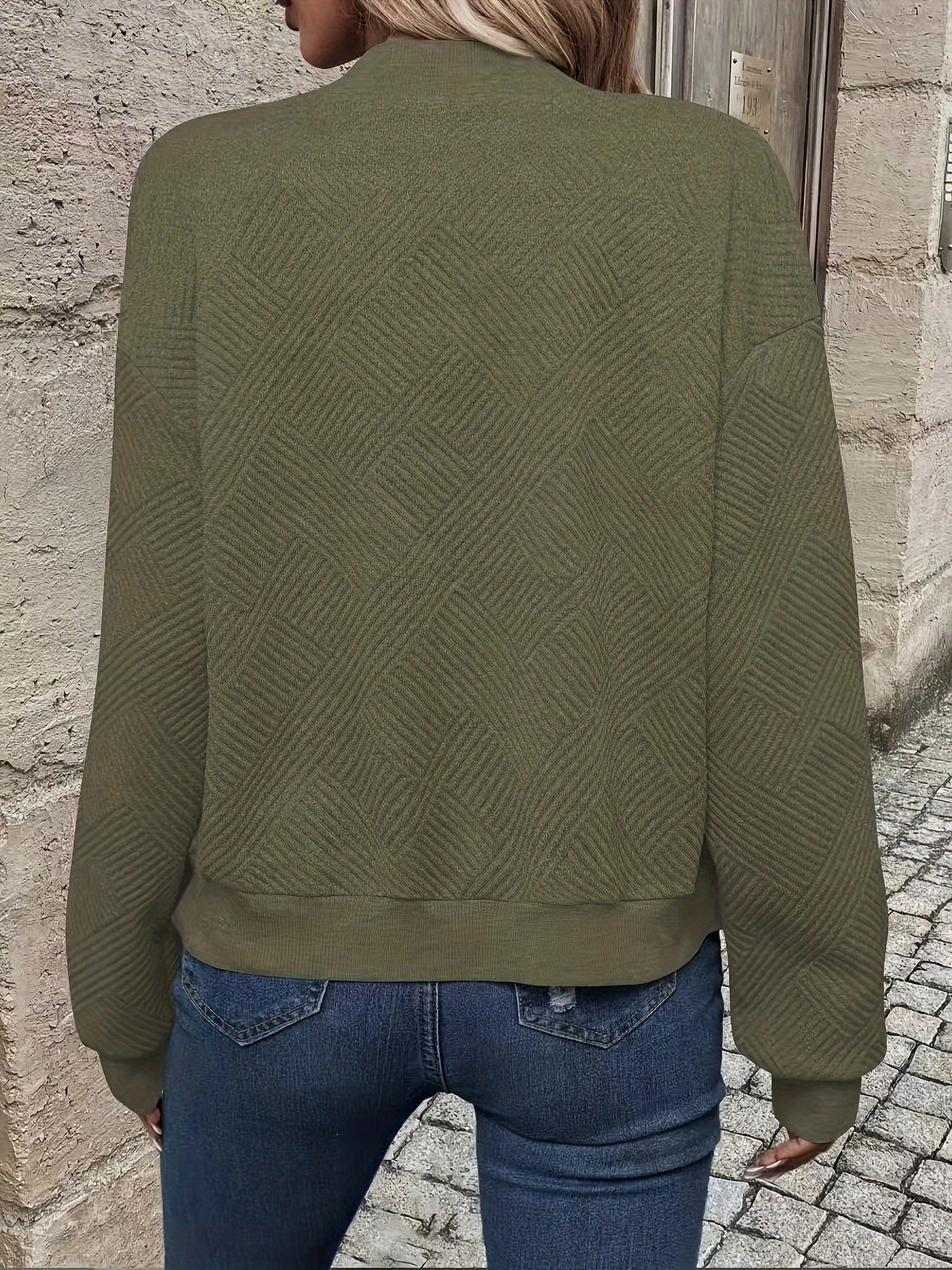 Stylish Woven Bomber Jacket – Perfect for Spring and Summer