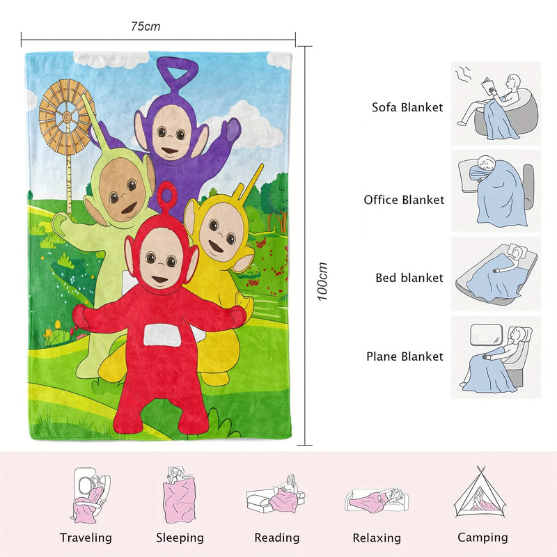 Teletubbies Blanket - For Children, Soft and Versatile