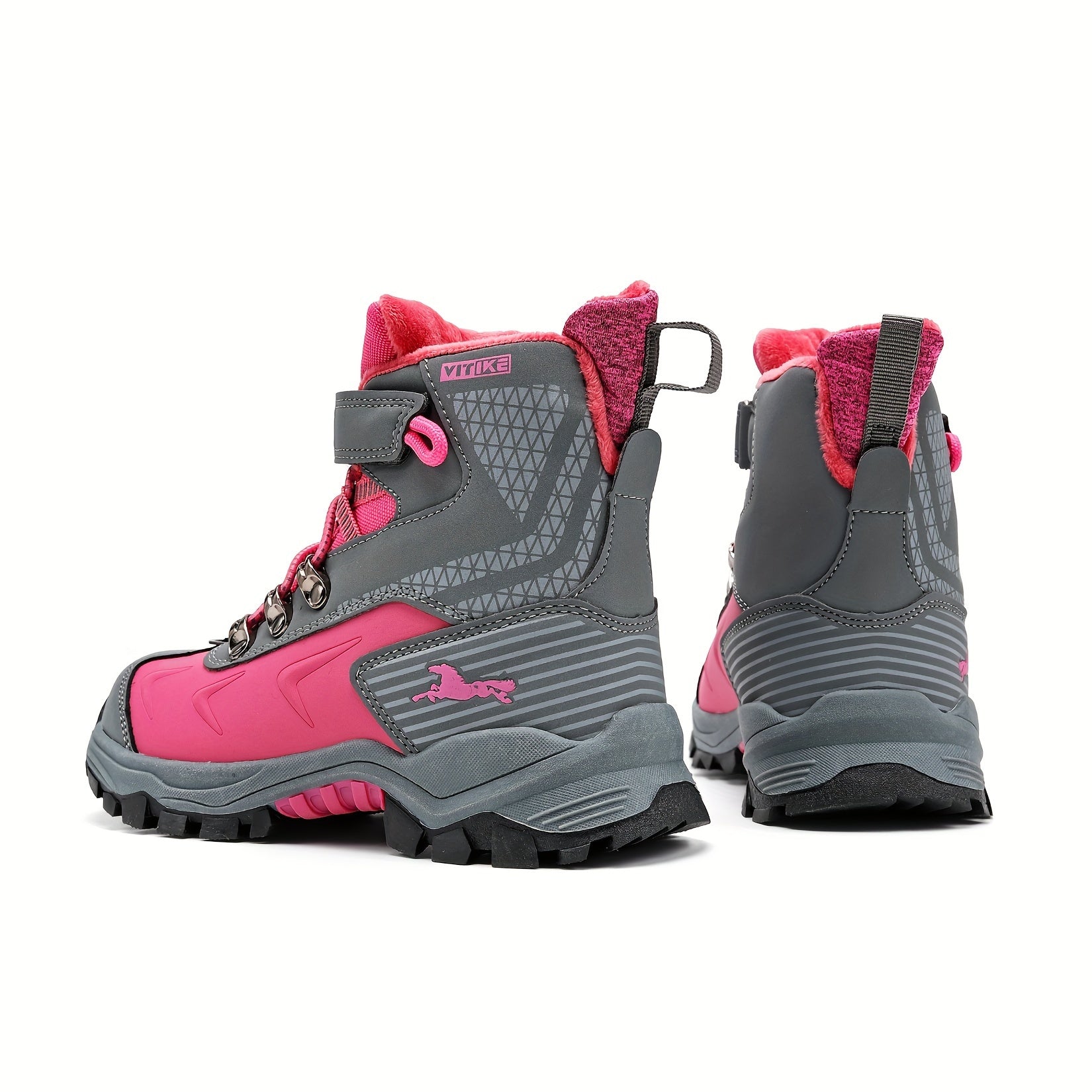 Women's High-Top Snow Boots – Non-Slip Walking Shoes with Warm Lining