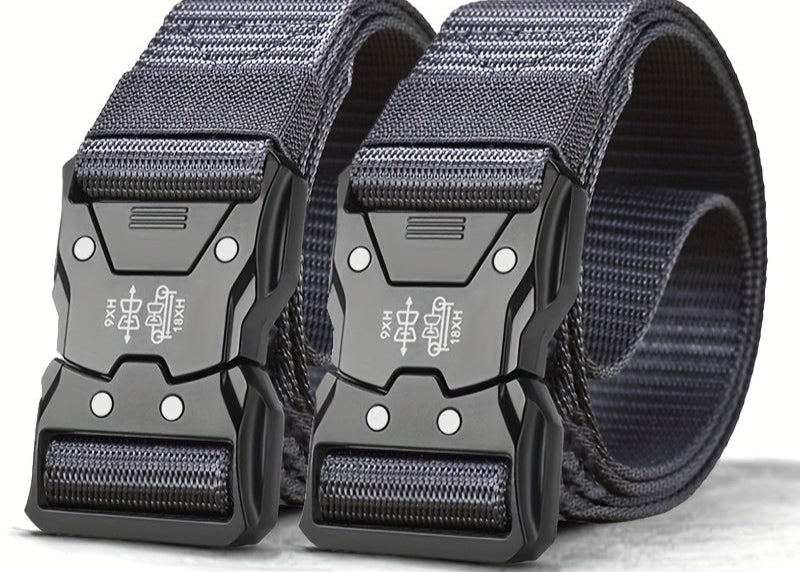 Unisex Tactical Nylon Belt – Sturdy, Breathable, and Versatile