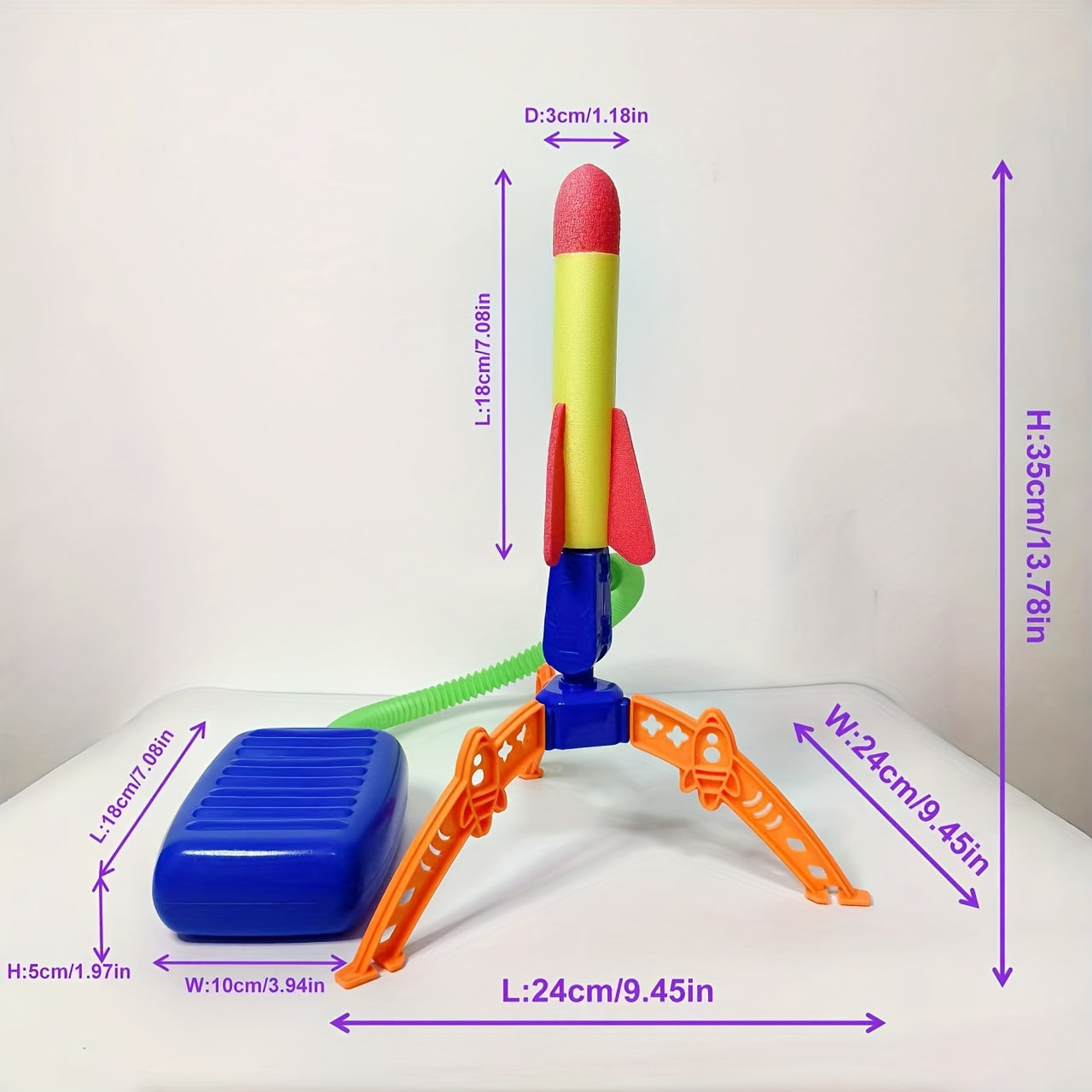 Foot Pump Rocket Launcher – Splendid Outdoor Fun with Colorful Rockets