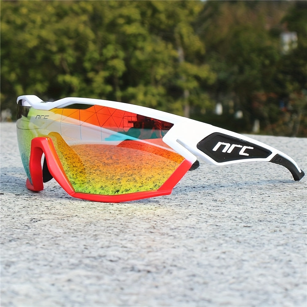 Polycarbonate Bicycle Glasses with 3 Lenses – Windproof Glasses for Cycling, Running, and Outdoor Activities