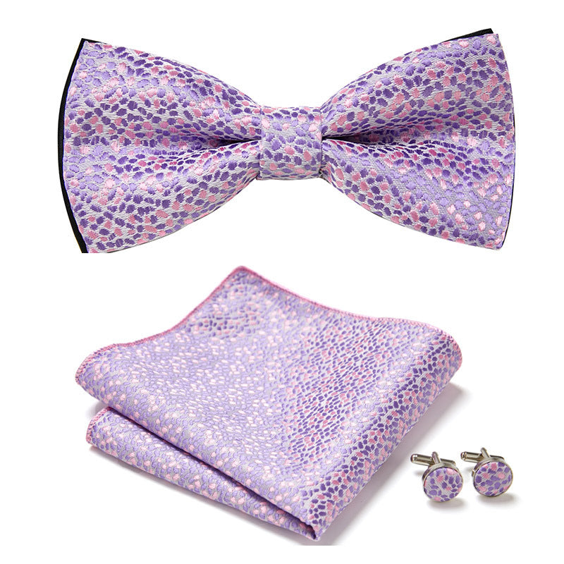 Elegant Bow Tie Set – Handcrafted with Matching Accessories