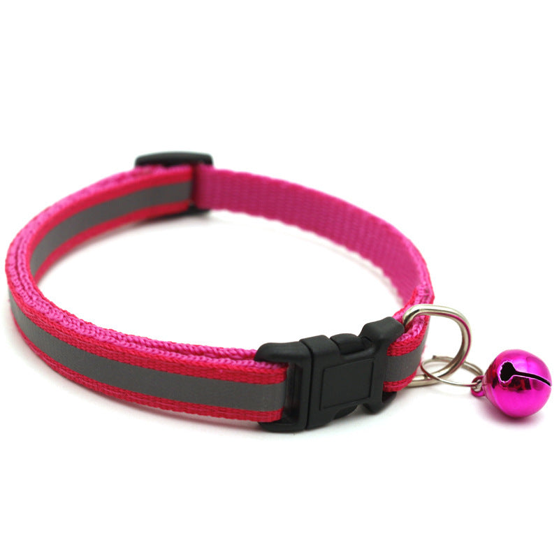 Reflective Cat Collar with AirTag Holder and Bell – Adjustable Collar for Night Visibility