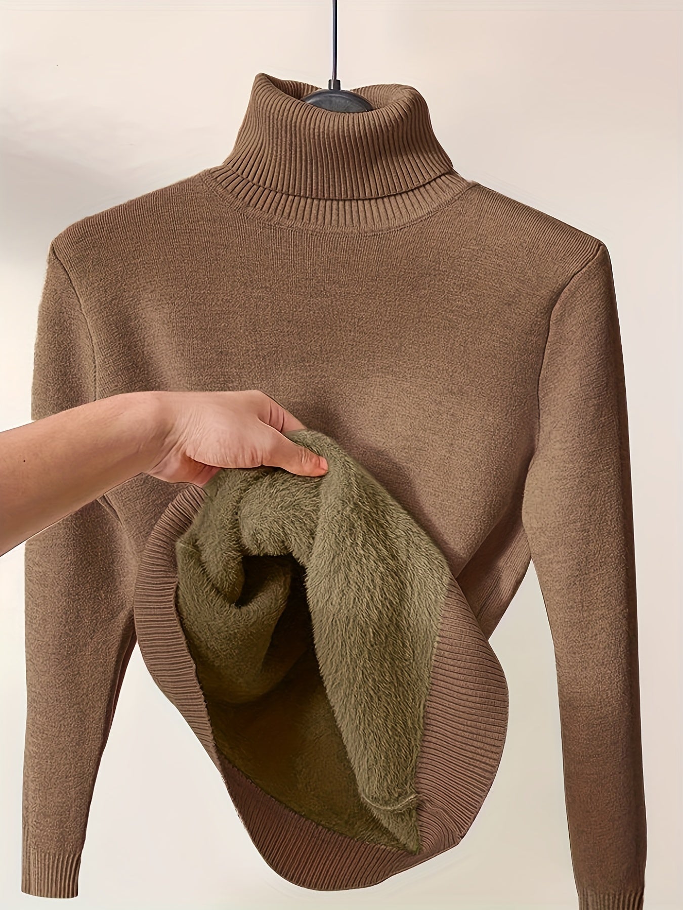 Thermal Turtleneck Sweater - Comfortable and Warm for Cold Days