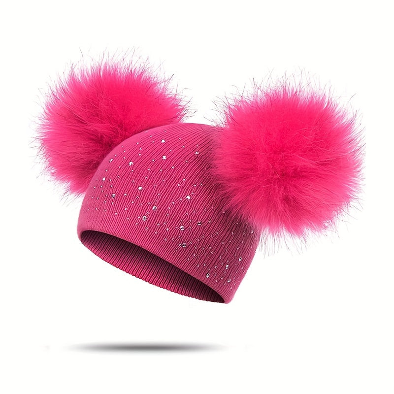 Lily Girls Pompon Hat - Playful and Warm for the Winter Months