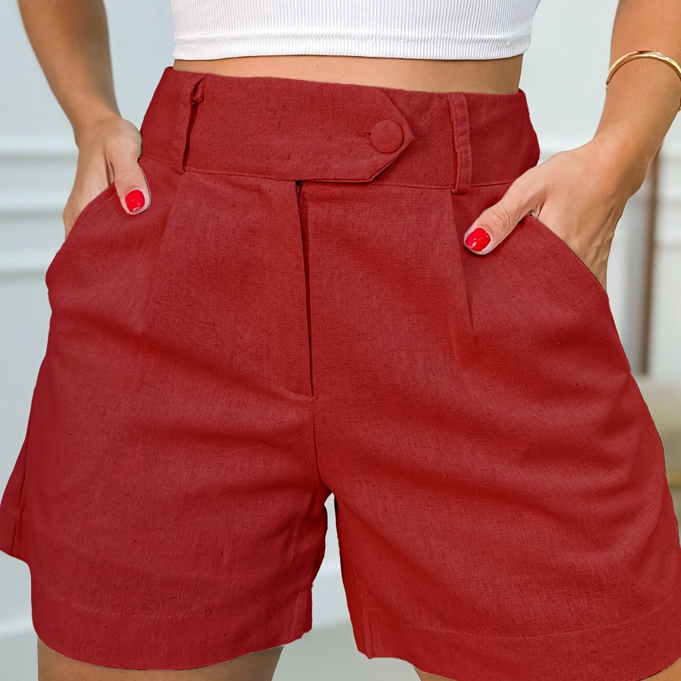 Elegant High Waist Shorts – Comfort and Style in One