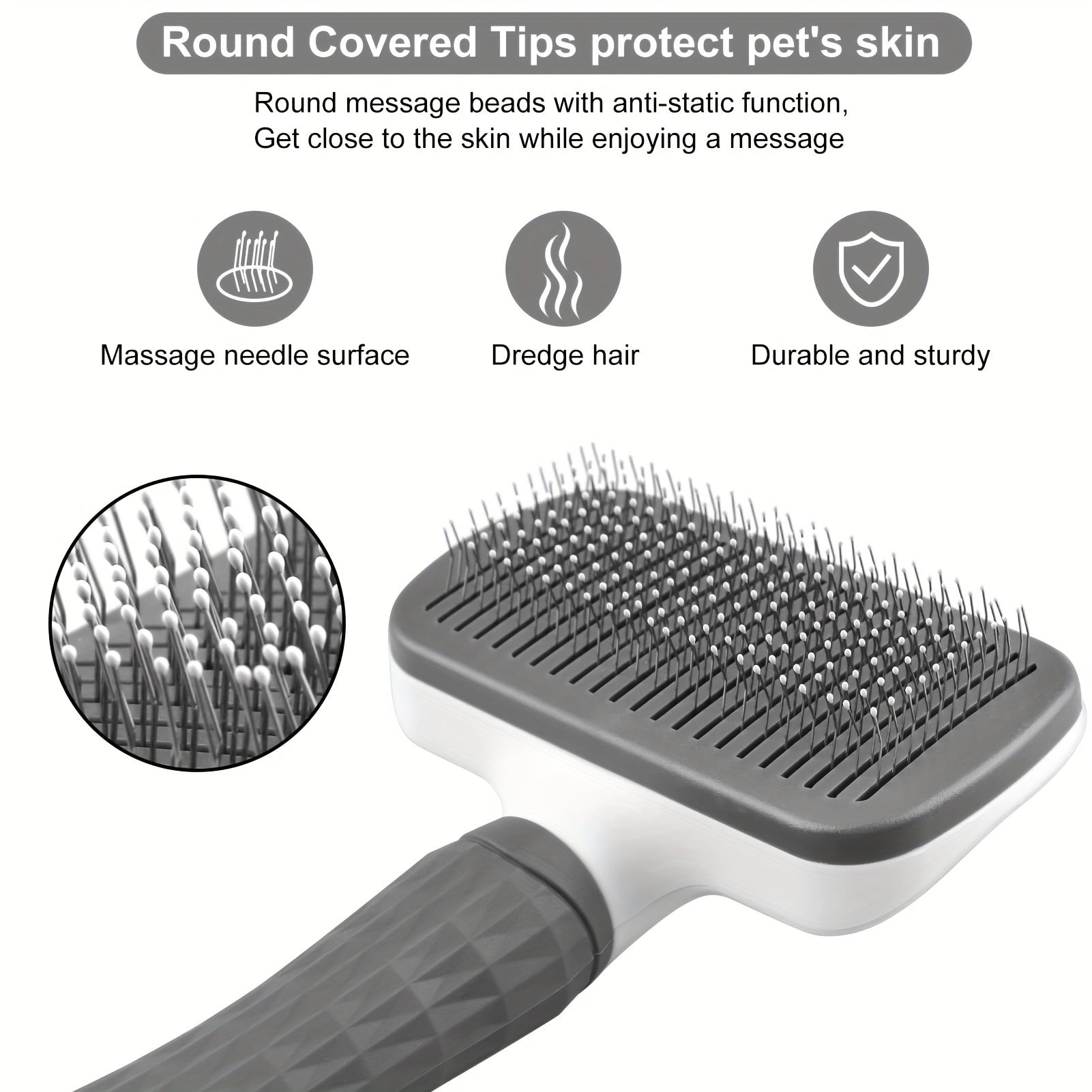 Sleek Glide Pet Groomer – Effortless Hair Removal & Soothing Massage