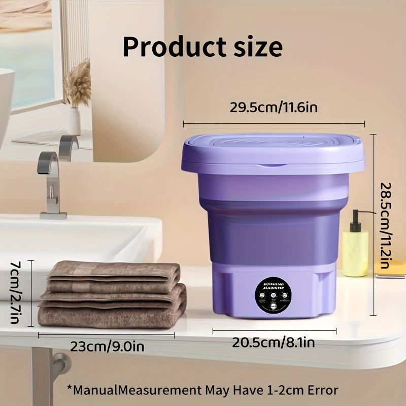 FlexiWash Foldable Washing Machine – Practical and Space-Saving