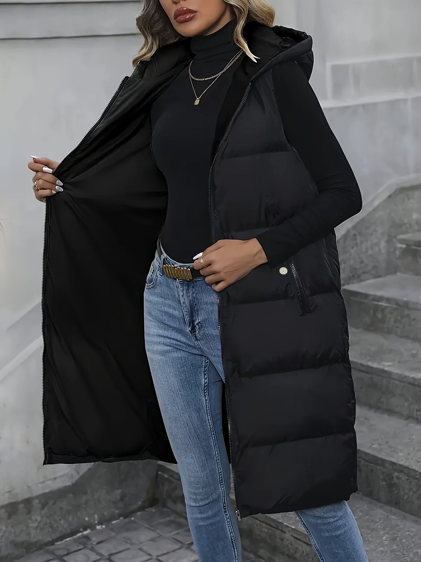 Eva Puffy Vest - Stylish and Warm for Women in Autumn and Winter