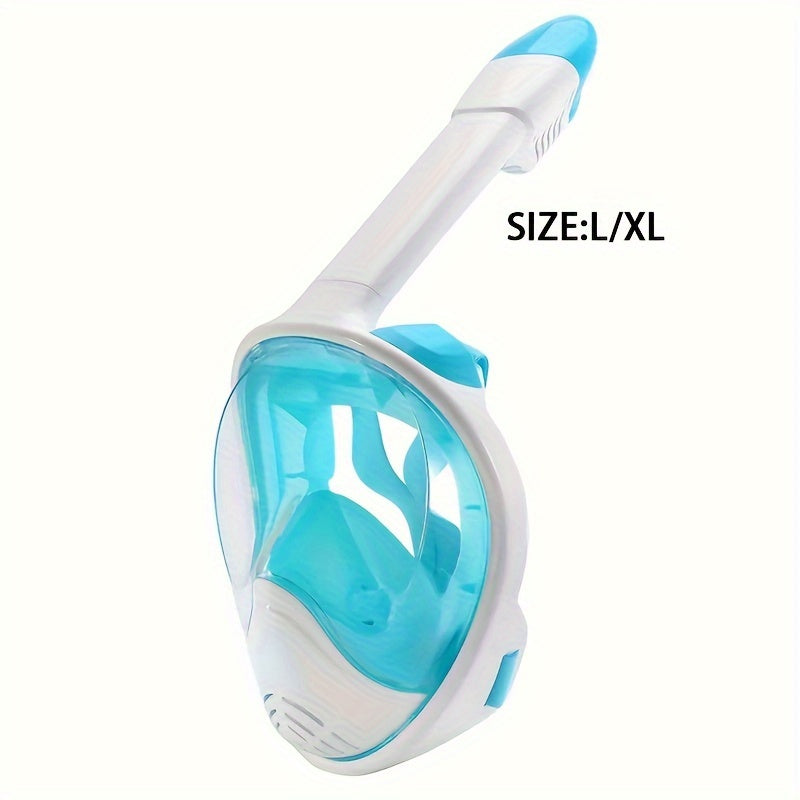Full Face Snorkel Mask – 180° Panoramic View and Camera Mount for Perfect Underwater Experience