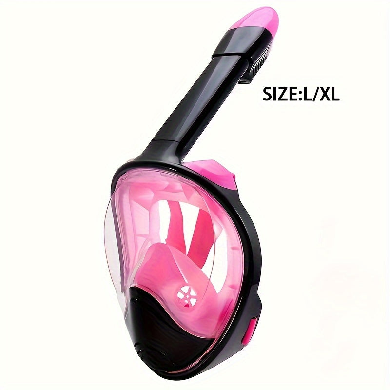 Full Face Snorkel Mask – 180° Panoramic View and Camera Mount for Perfect Underwater Experience