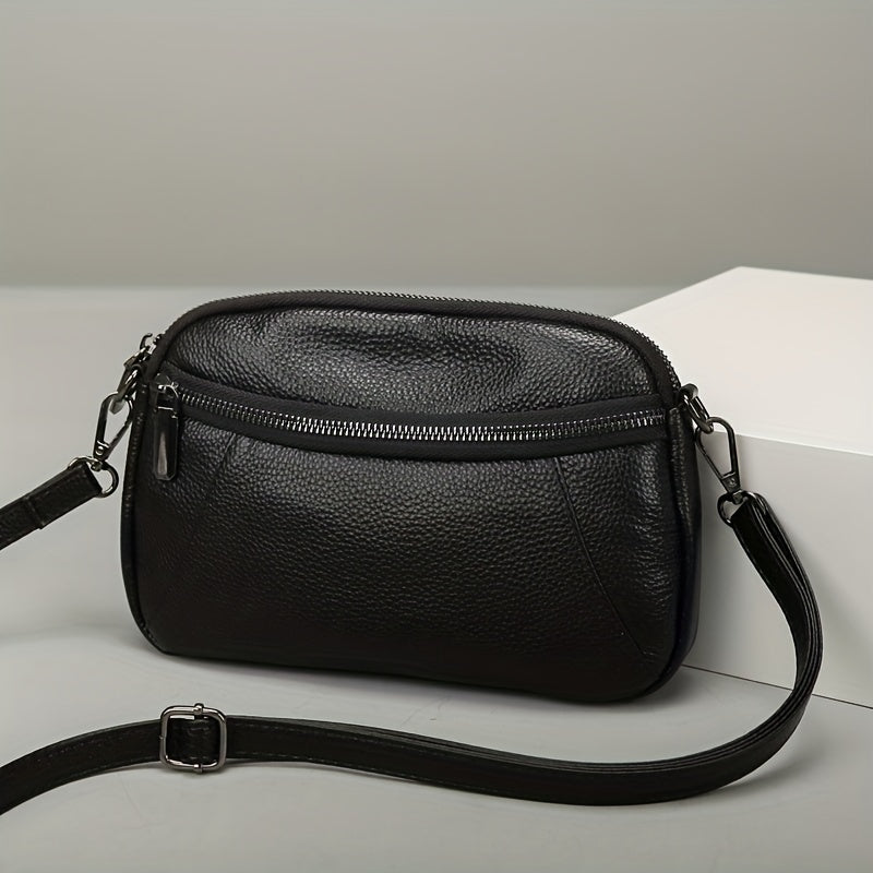 Classic Chic Leather Crossbody – Timeless and Functional