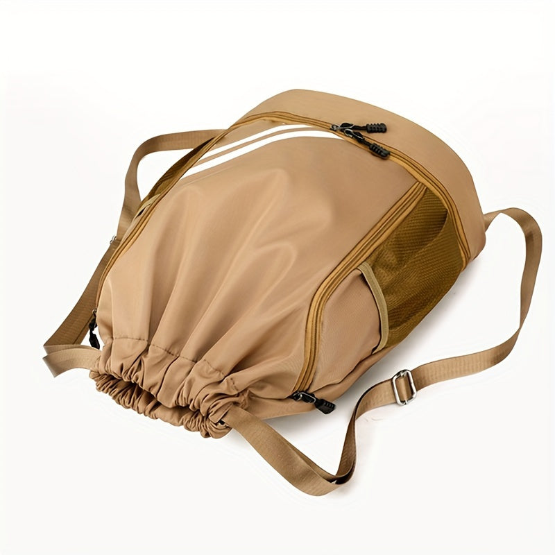 Stylish Nylon Gym Bag with Drawstring – Practical and Waterproof for Sports and Travel