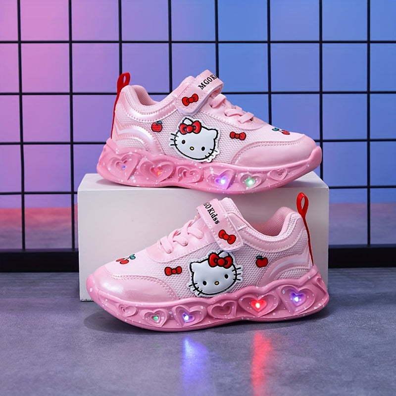 Light-Up Hello Kitty Sneakers – Breathable and Cushioned Fun Shoes