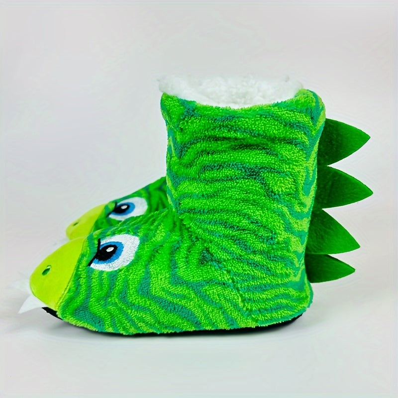 Cheerful Dinosaur Slippers for Kids - For a Cozy Fall and Winter
