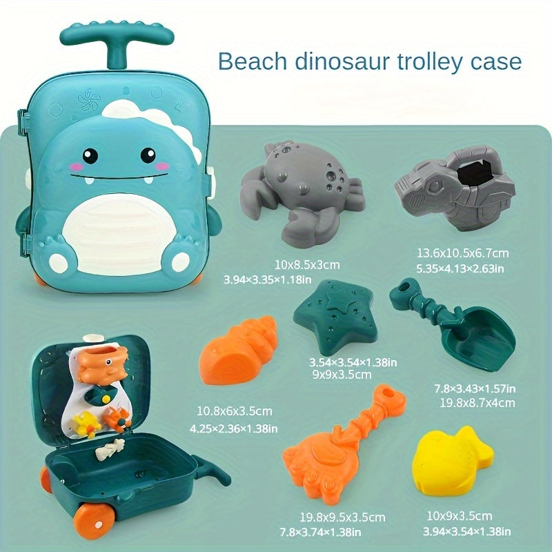 Whale-Themed Beach Toy Set for Babies – 8-Piece Travel Case