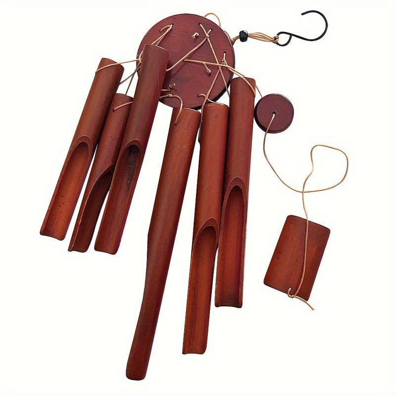 Handmade Bamboo Wind Chime – Ideal for Outdoors and Indoors with Soothing Sounds