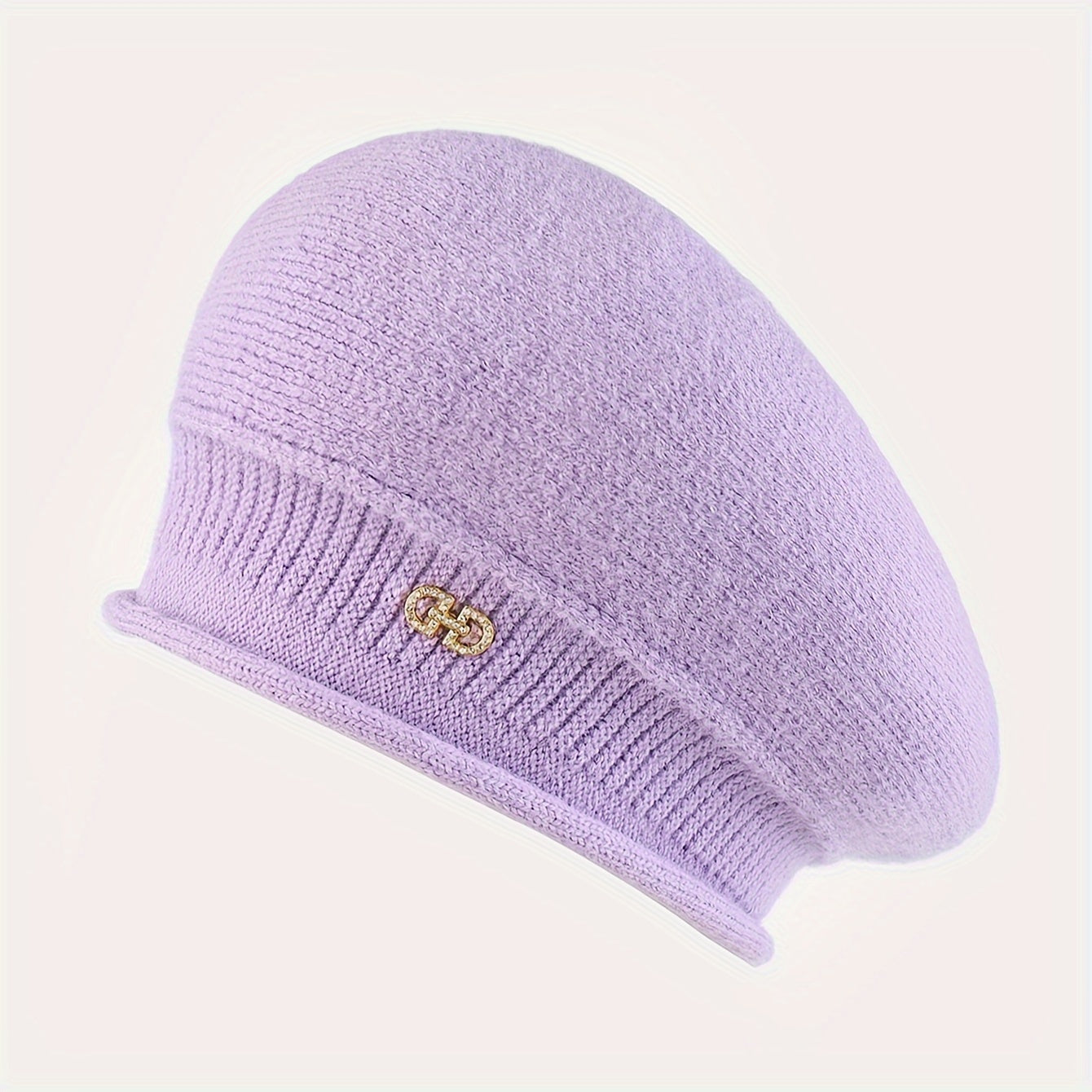 Chic Knitted Beret for Women - Elegance and Warmth for Winter