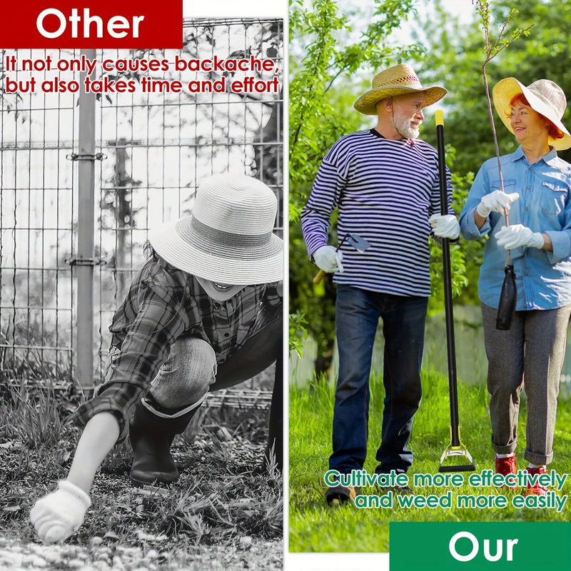 Stainless Steel Ergonomic Garden Tool with Triangular Head – For Weeding and Soil Cultivation