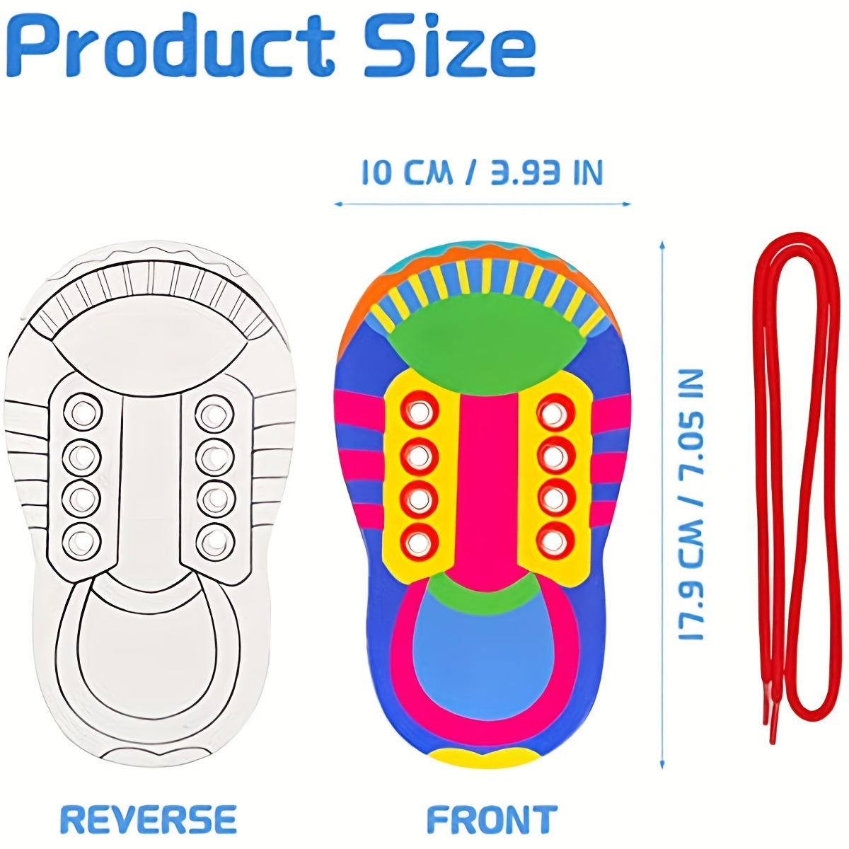 Educational Colorful Lacing Toy – Learning to Tie Shoelaces in a Playful Way