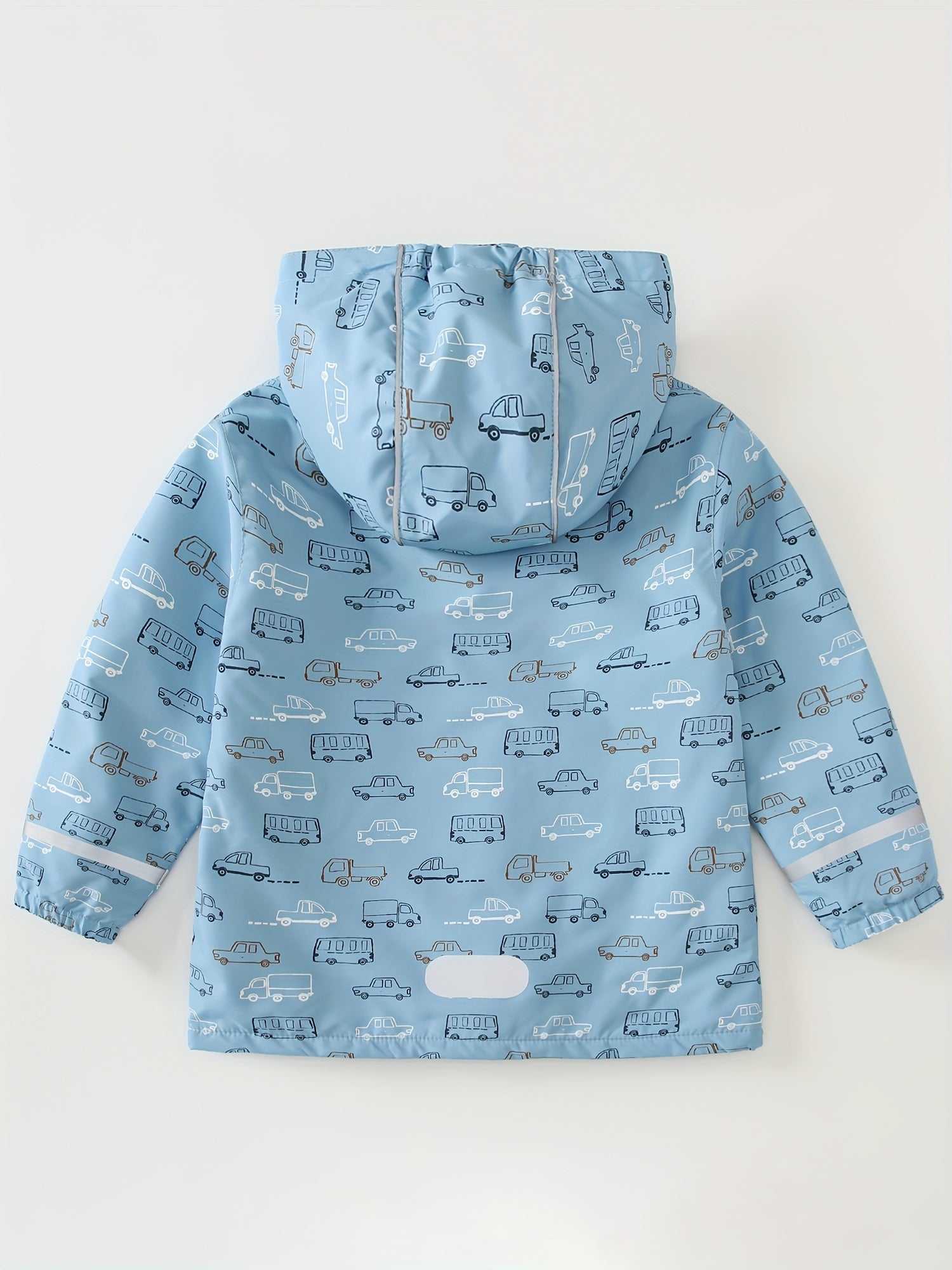 Boys' Fleece Jacket with Car Theme – Waterproof and Windproof Jacket for Outdoors