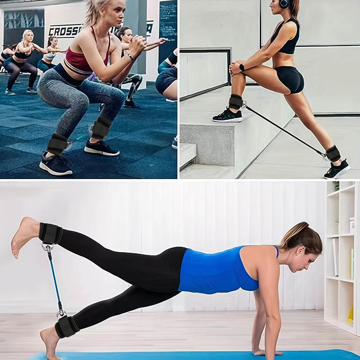 Adjustable Ankle Resistance Bands Set – Perfect for Booty and Legs Training at Home