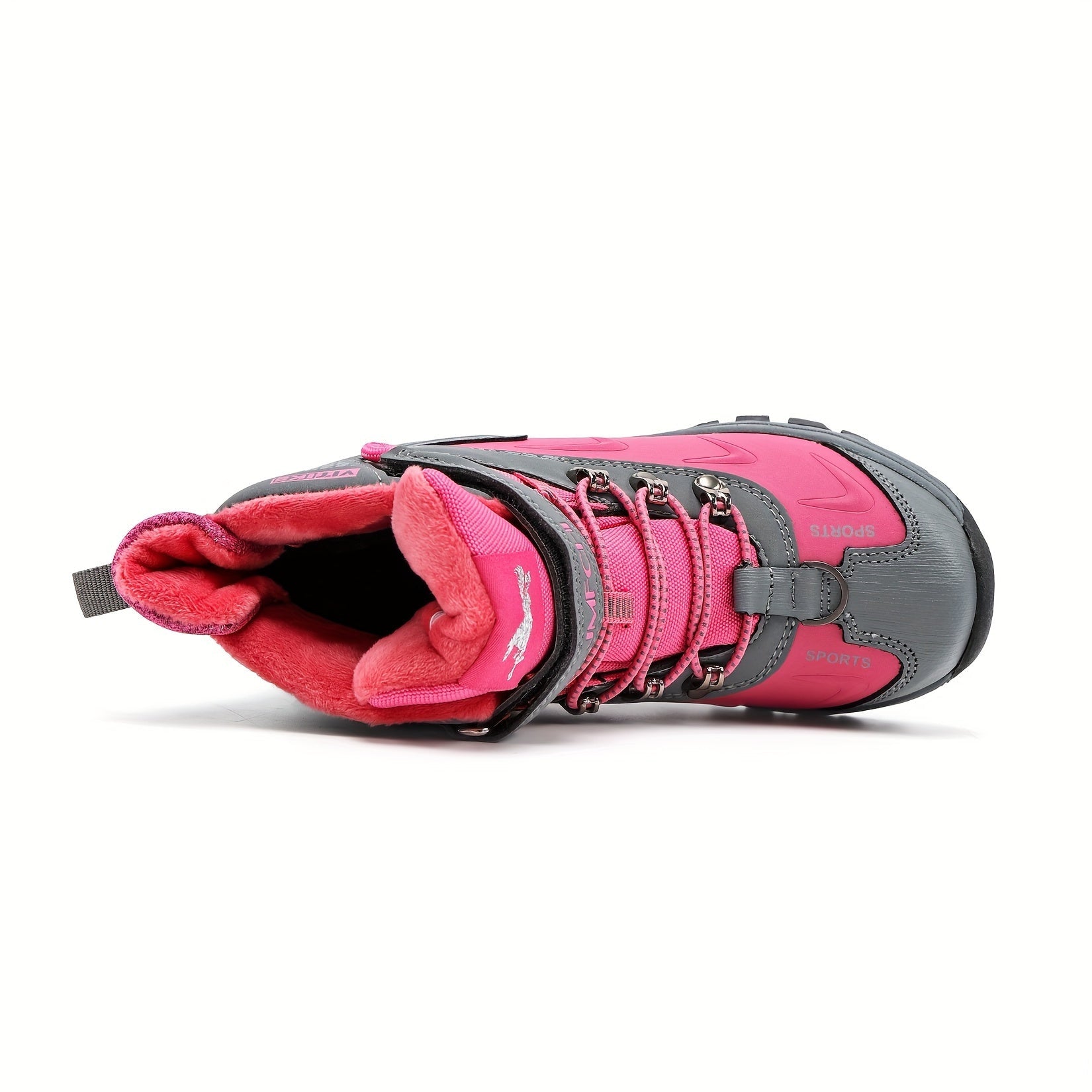 Women's High-Top Snow Boots – Non-Slip Walking Shoes with Warm Lining