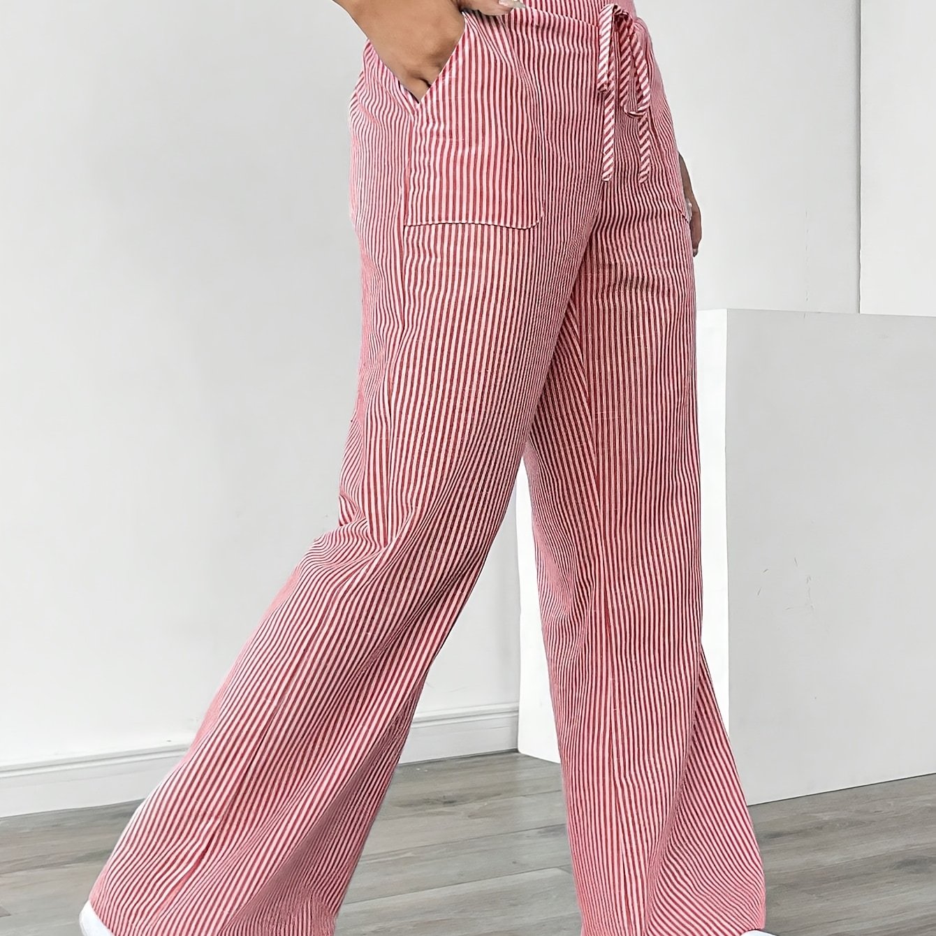 Ladies Wide Leg Trousers - Casual Comfort with Style