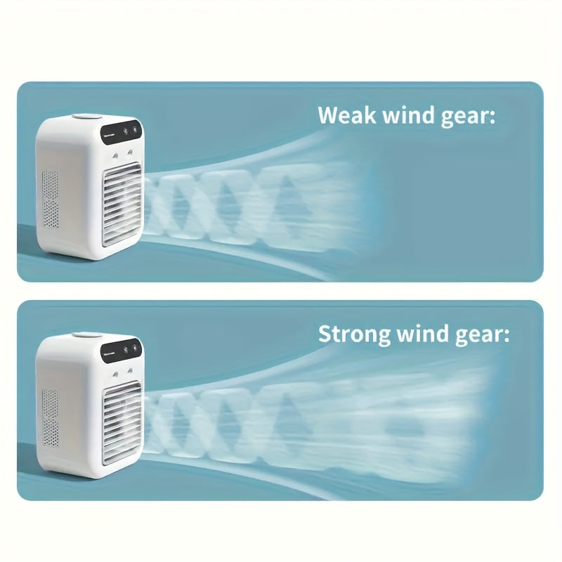 Portable Mini Air Conditioner – All-in-One Humidifier & Fan