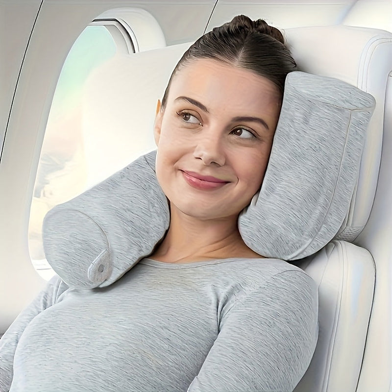 TravelEase Adjustable Travel Neck Pillow – Support and Comfort
